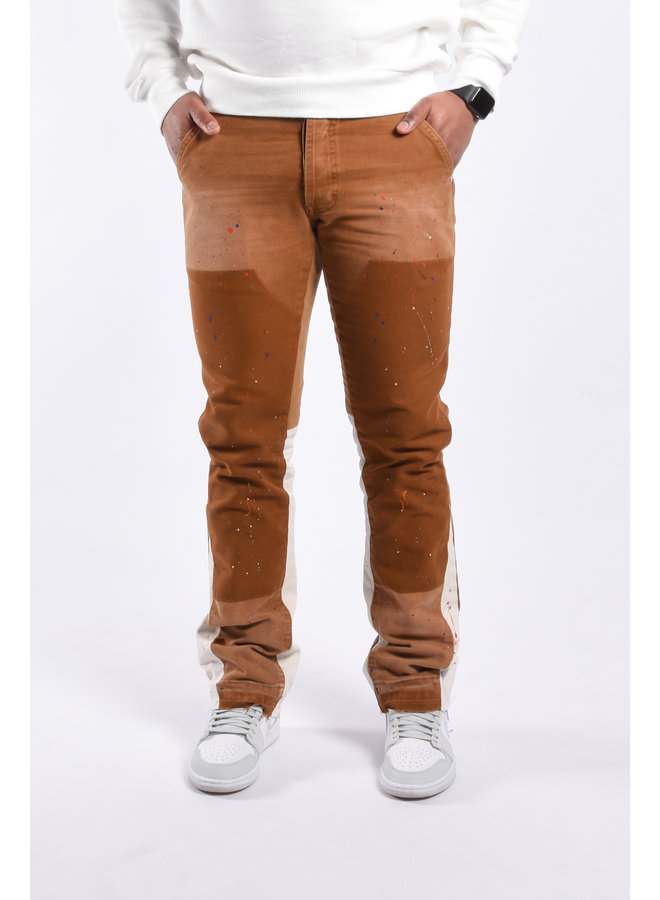 Straight fit jeans - Camel