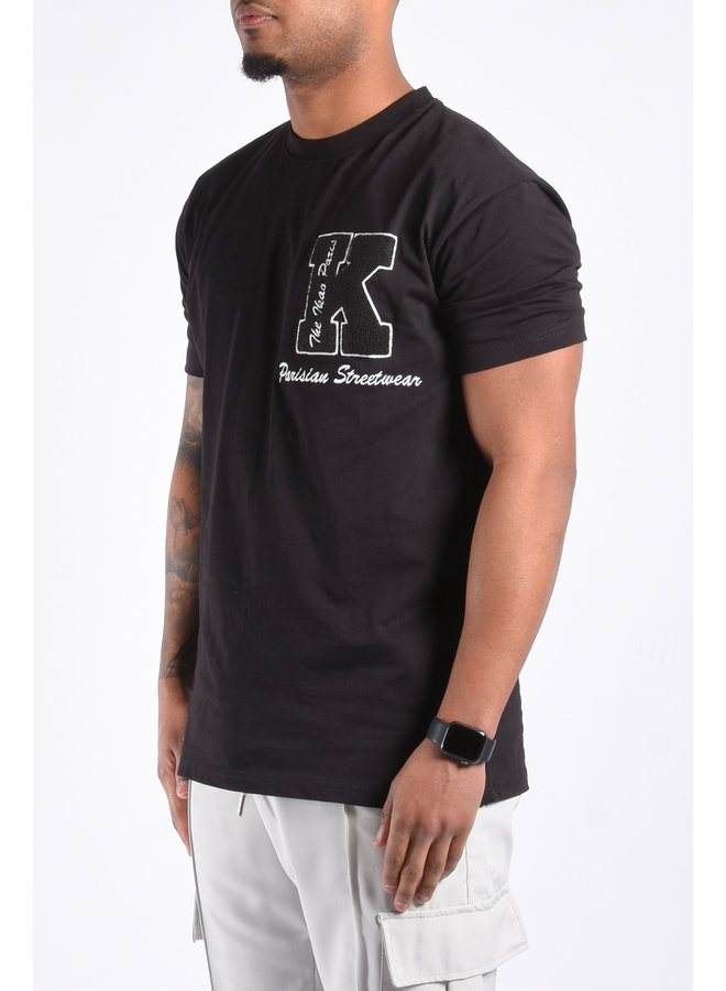 T-shirt Loose Fit “K” Black