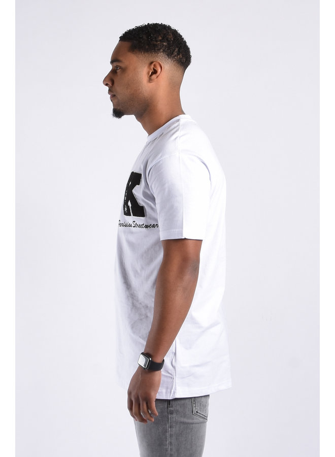 T-shirt Loose Fit “K” white