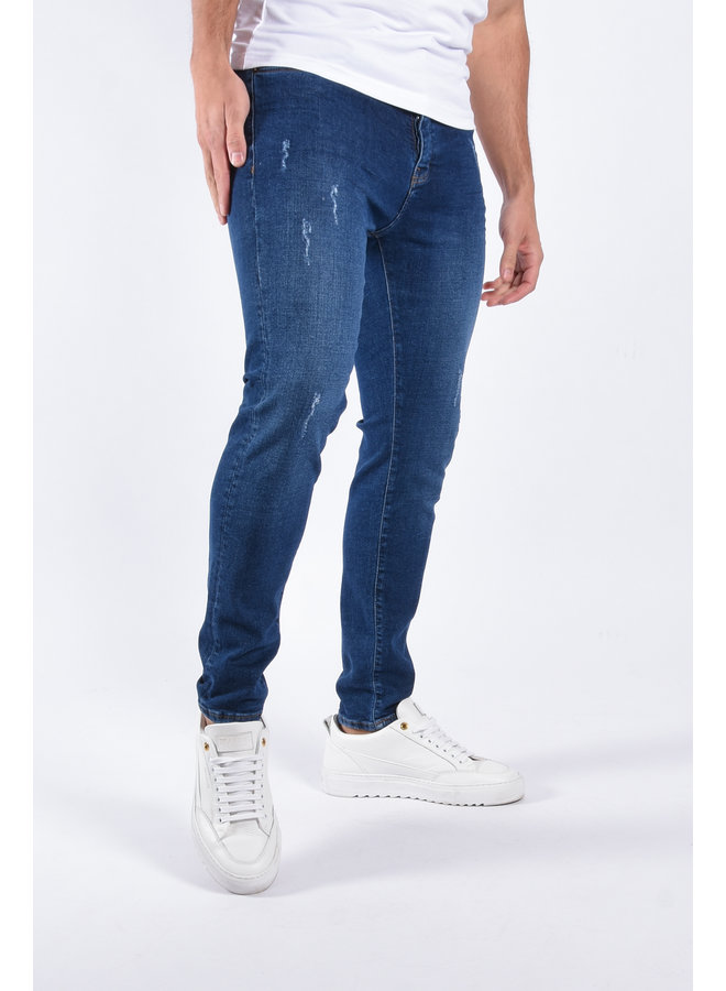 Slim Fit Stretch Jeans “Vincent” Dark Blue