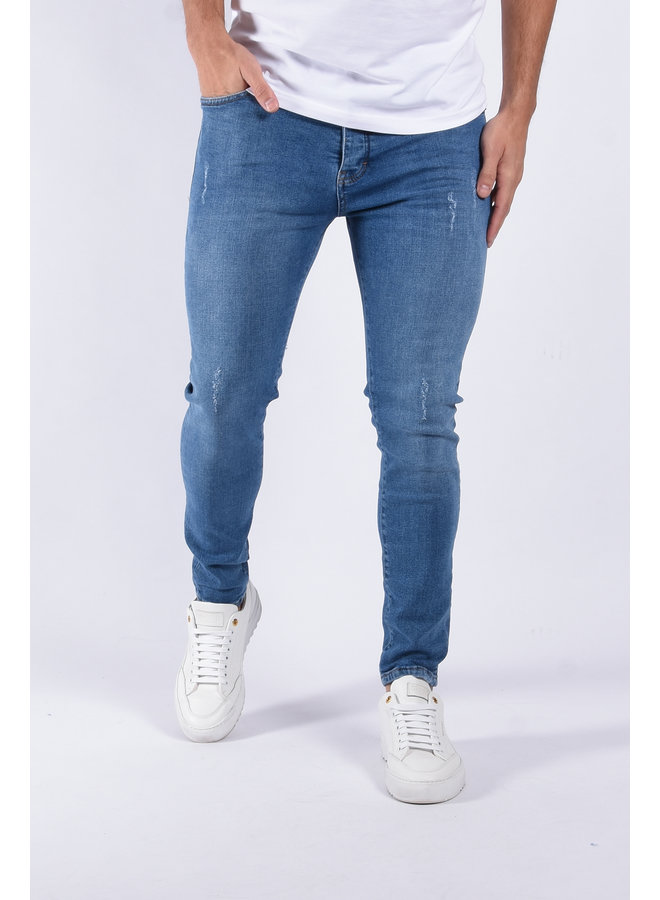 Slim Fit Stretch Jeans “Vincent” Blue