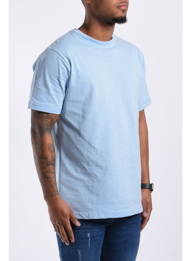 Premium T-Shirt Oversize Loose Fit “Ado” Baby Blue