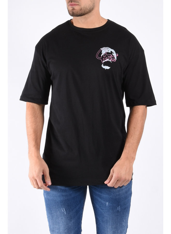 Oversize T-shirt "NFT Monkey Thug" Black