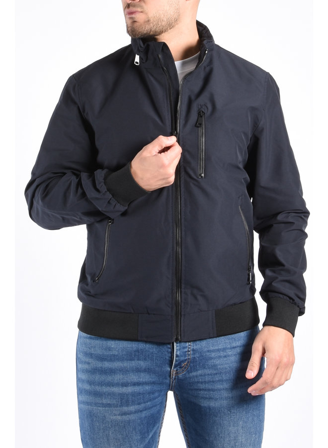 Premium Bomber Jacket "Odin" Navy Blue