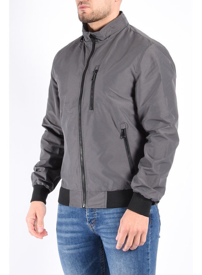 Premium Bomber Jacket "Odin" Grey