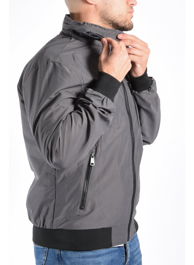 Premium Bomber Jacket "Odin" Grey