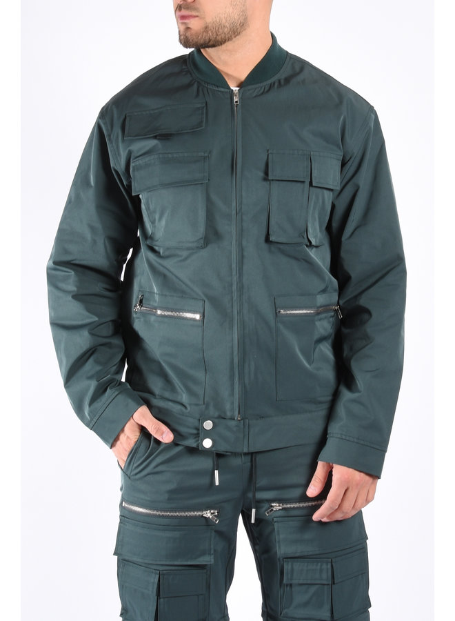 Utility Bomber Jacket "Jax" Petrol Green