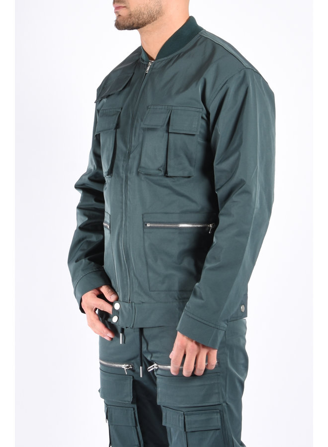 Utility Bomber Jacket "Jax" Petrol Green