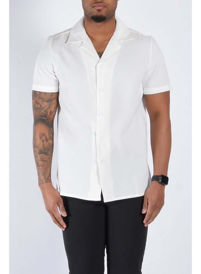 Premium Short Sleeve Shirt "Amalfi" White