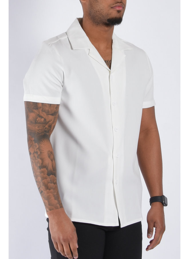 Premium Short Sleeve Shirt "Amalfi" White