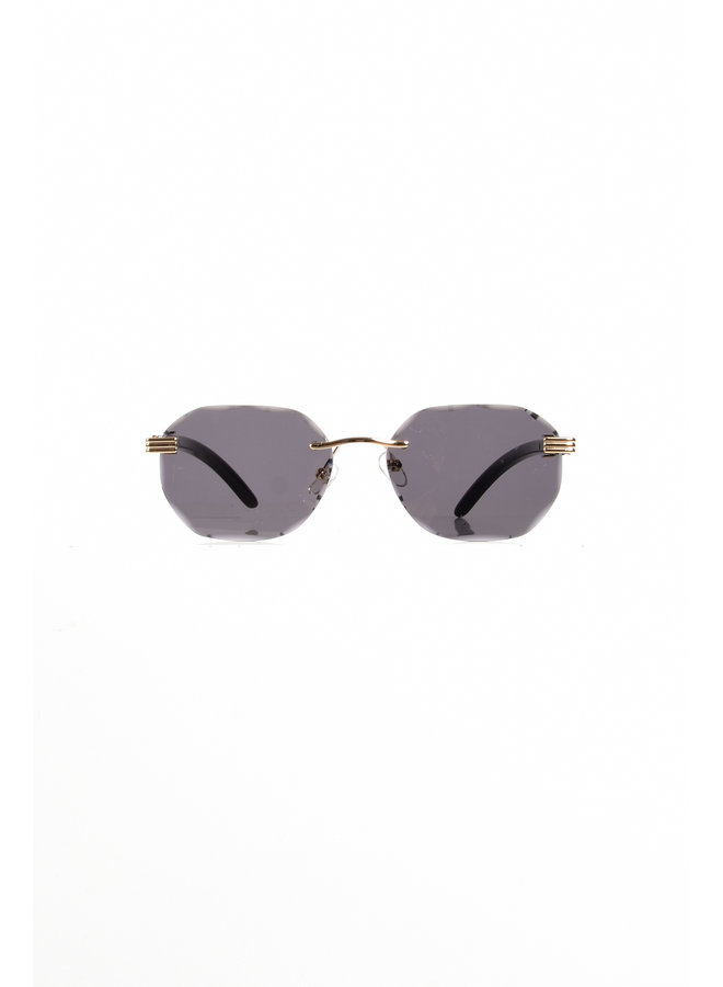 Premium Diamond Cut Sunglasses Black / Gold