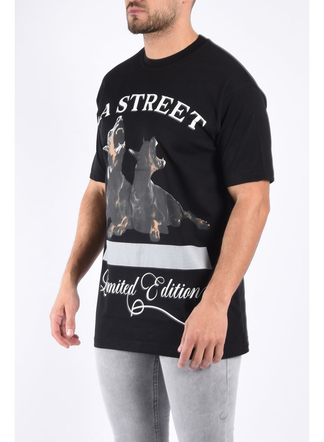 Oversize T-shirt “La Street” Black