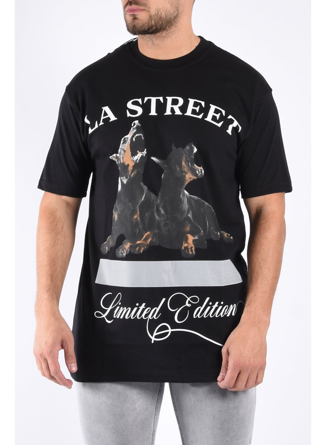 Oversize T-shirt “La Street” Black