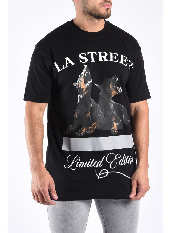 Oversize T-shirt “La Street” Black