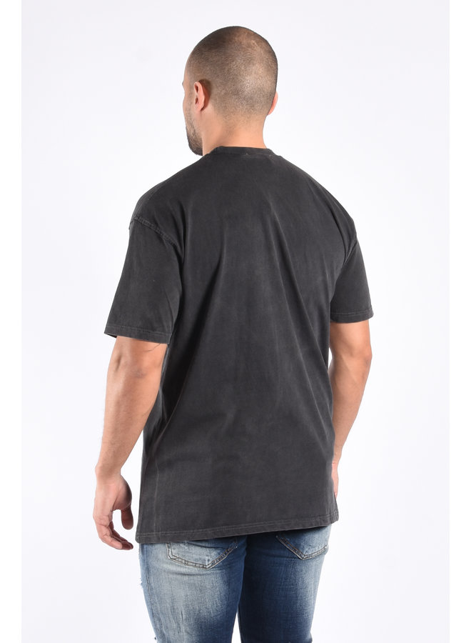 Premium Oversize T-shirt “Trust Nobody” Black Washed