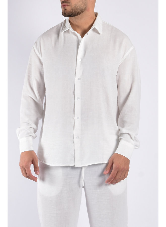 Linnen Shirt “Ciro”  White