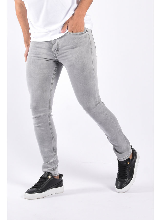 Skinny Fit Stretch Jeans “Enzo” Basic Grey