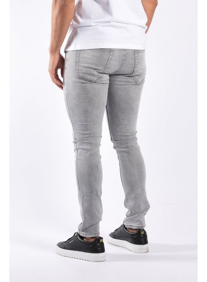 Skinny Fit Stretch Jeans “Enzo” Basic Grey