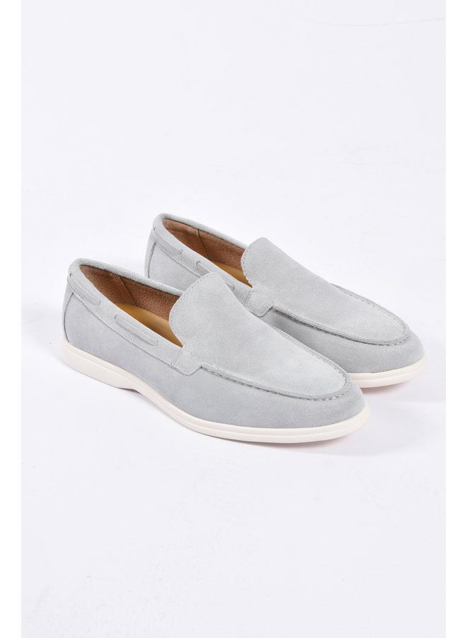 Premium Loafers “Santino” Light Grey Suede