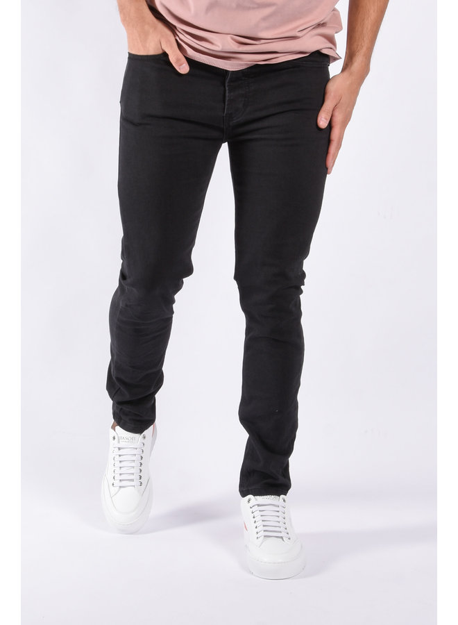 Skinny Fit Stretch Jeans “Mario” Basic Black