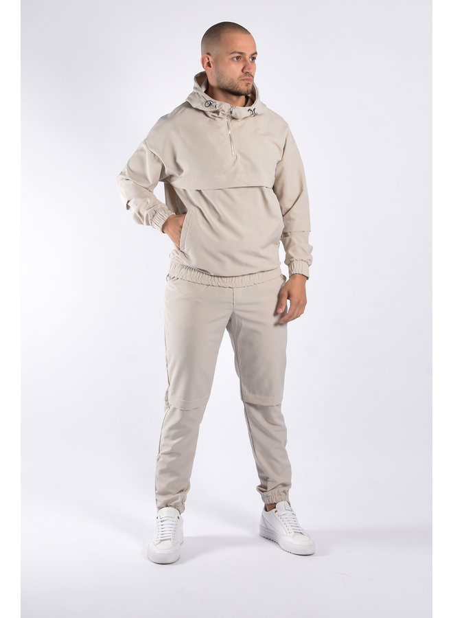 Tracksuit Half Zipped “Tayfun” Beige