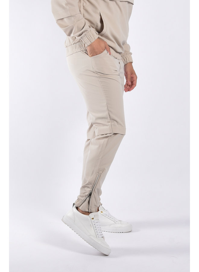 Tracksuit Half Zipped “Tayfun” Beige