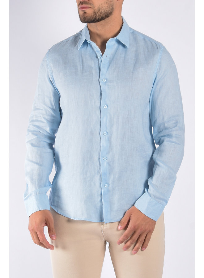 Linnen Blouse “Tino” Light Blue