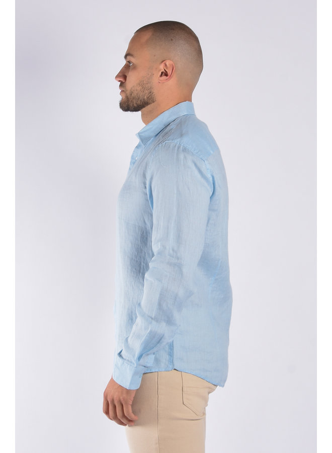 Linnen Blouse “Tino” Light Blue