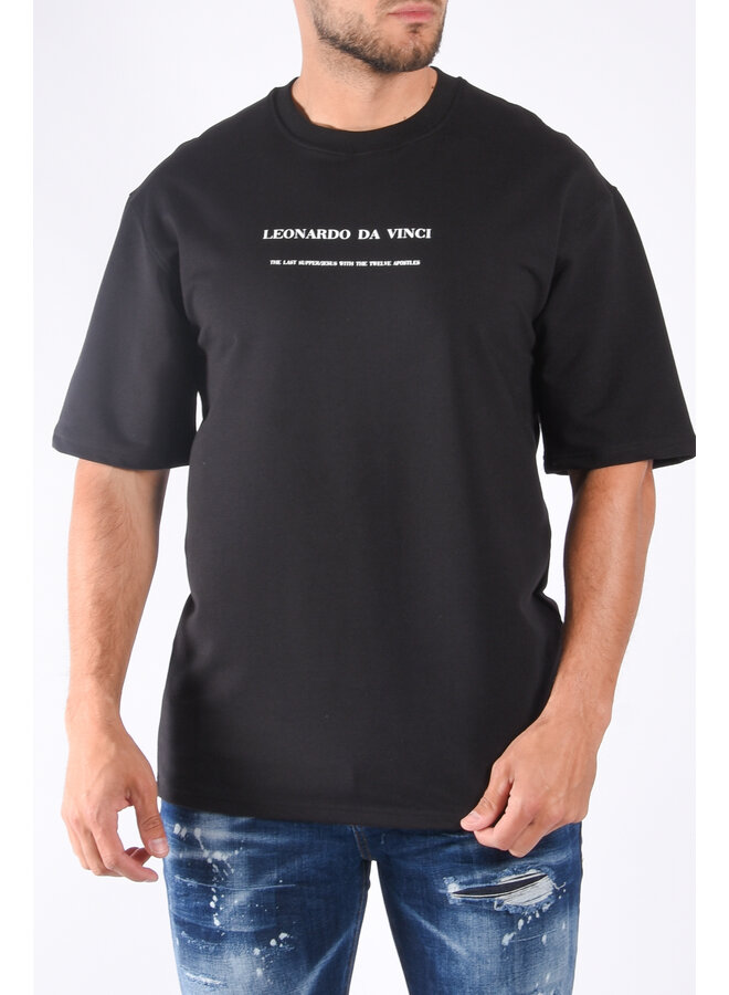 T-Shirt premium loose fit “da vinci” Black