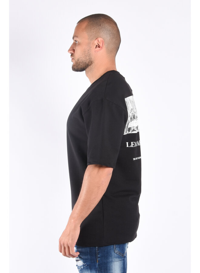 T-Shirt premium loose fit “da vinci” Black