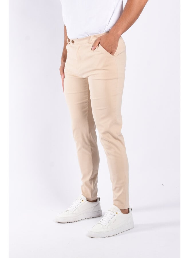 Super stretch pantalon “catania” beige