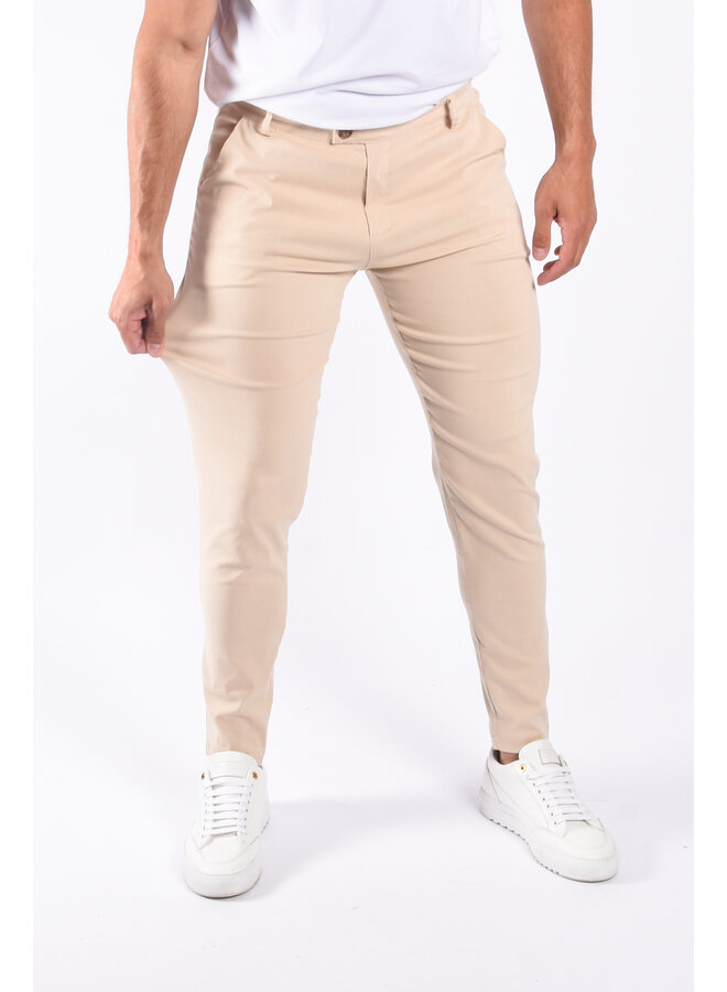 Super stretch pantalon “catania” beige