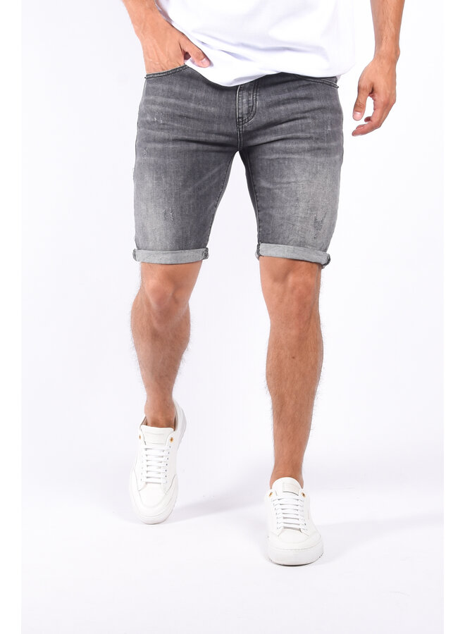 Jeans stretch short “kobe” Dark Grey