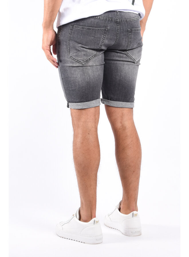 Jeans stretch short “kobe” Dark Grey