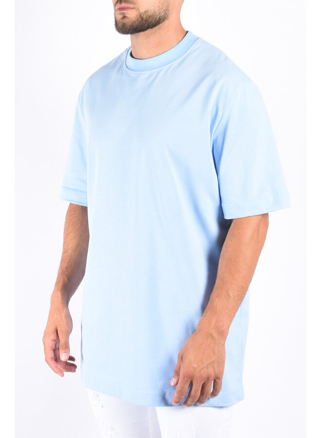 Premium oversized T-Shirt “californication” Light Blue