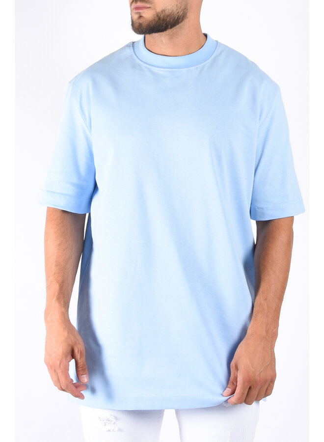 Premium oversized T-Shirt “californication” Light Blue