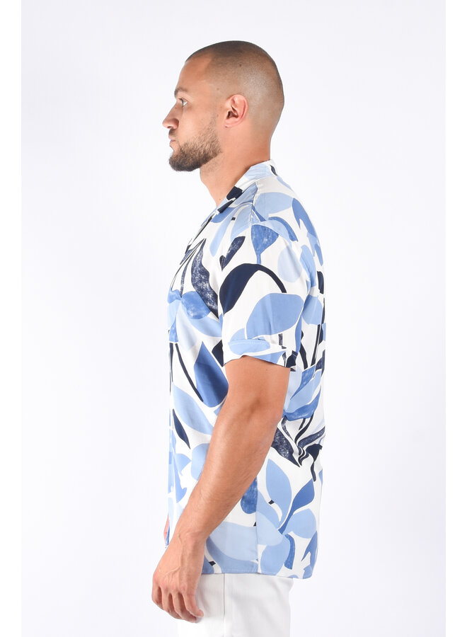 Summer shirt “braga” Blue / White