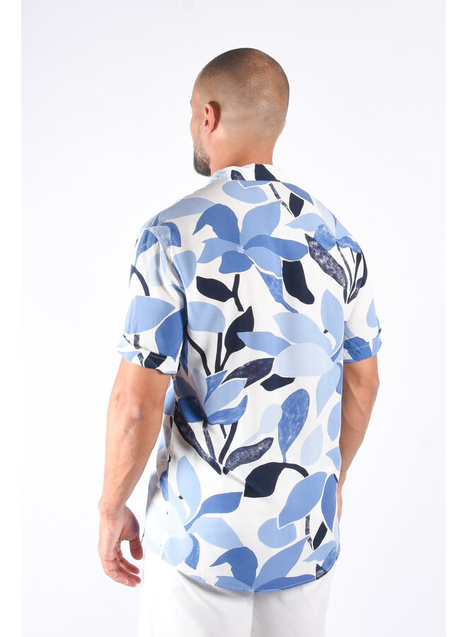 Summer shirt “braga” Blue / White