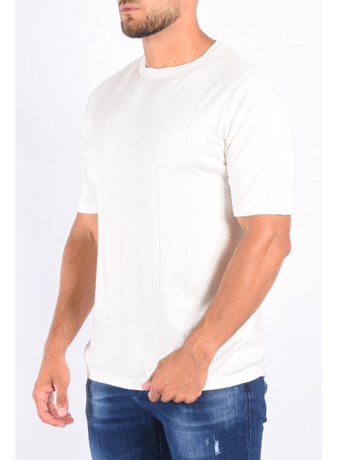 Premium Detailed T-shirt “Enzo” White