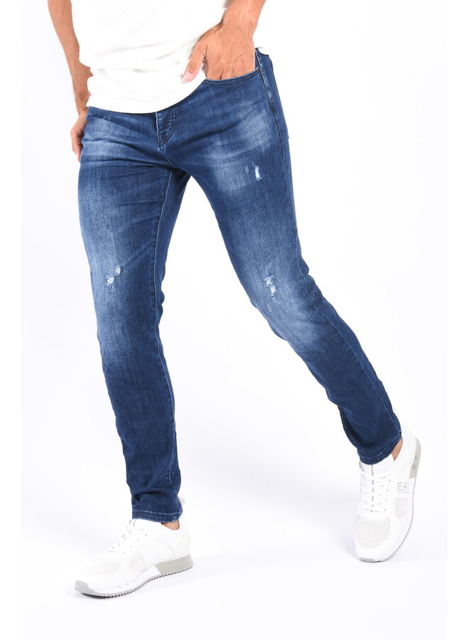 Slim Fit Stretch Jeans “Milo”  Dark Blue