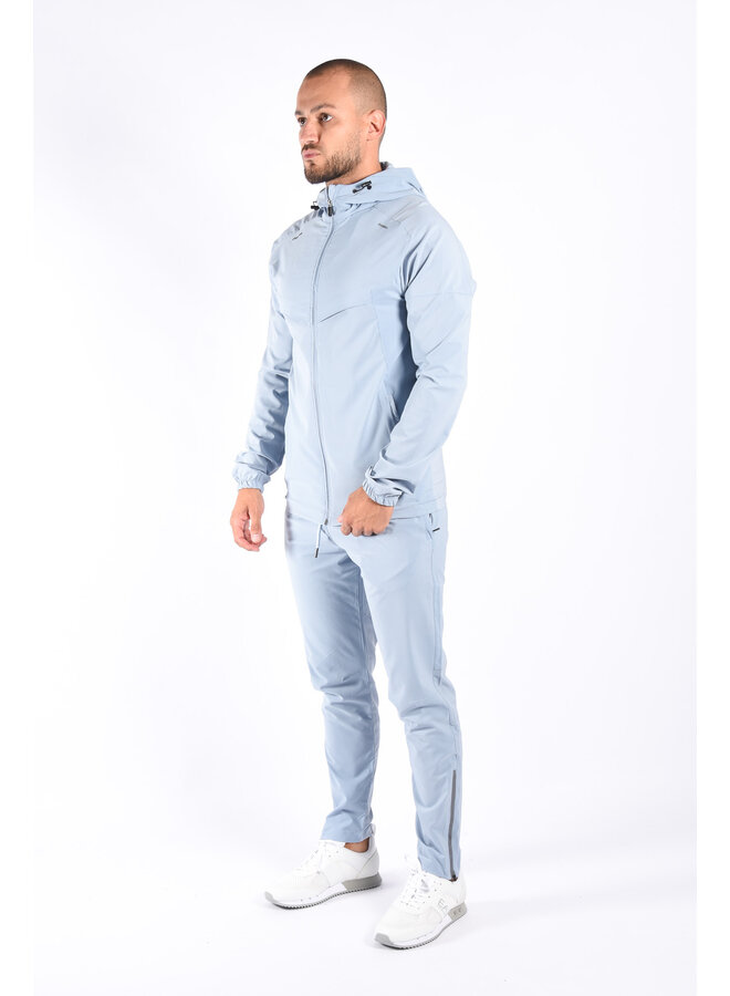 Premium Stretch Tracksuit “Jayce” Sky Blue
