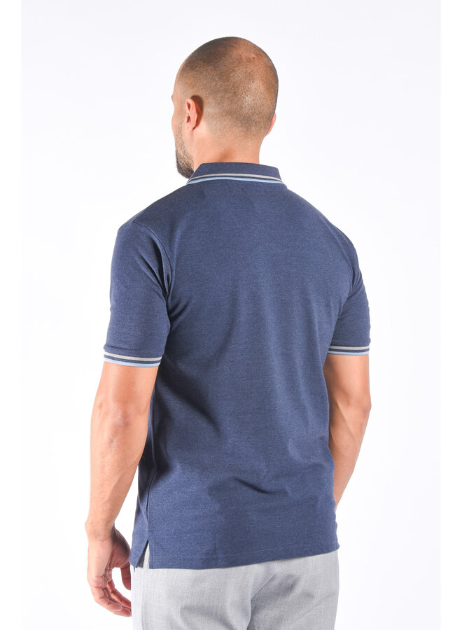 Premium Polo “Yves” Marine Blue