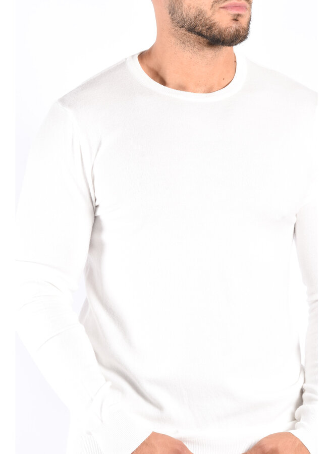 Premium Basic Knitwear Pullover White