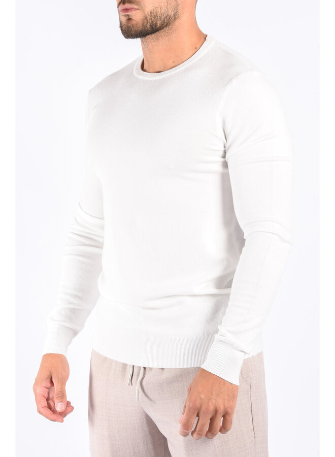 Premium Basic Knitwear Pullover White