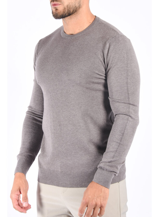 Premium Basic Knitwear Pullover Coffee