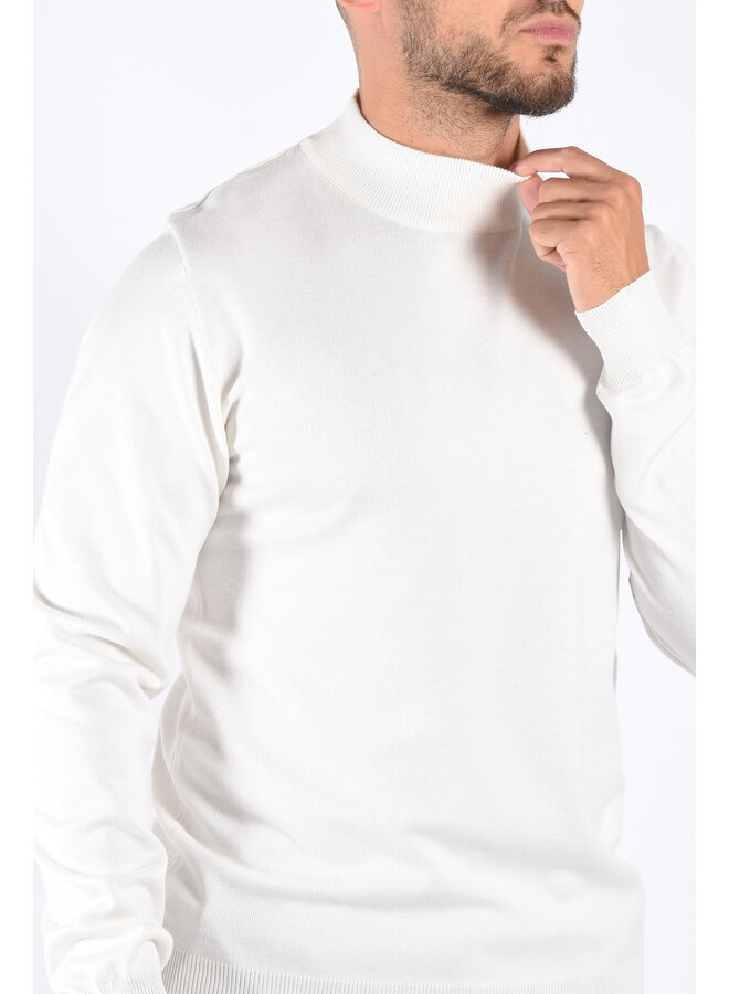 Premium Basic Turtle Neck White