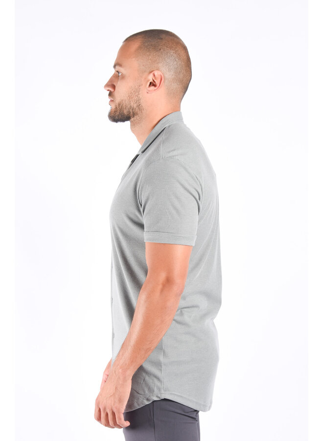 Premium Detail Short Sleeve Blouse “Maes” Grey