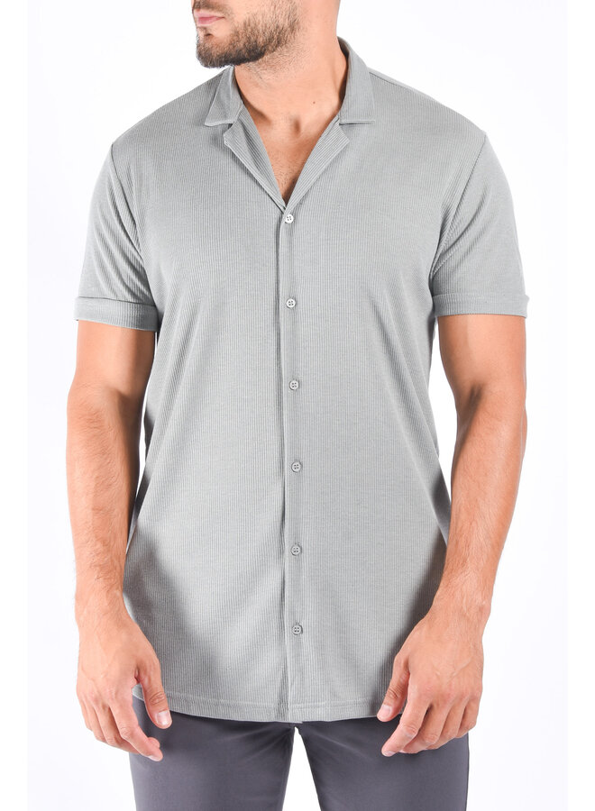 Premium Detail Short Sleeve Blouse “Maes” Grey