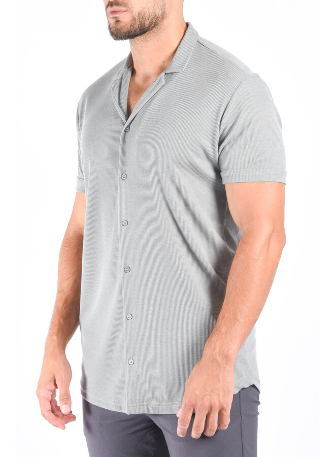 Premium Detail Short Sleeve Blouse “Maes” Grey