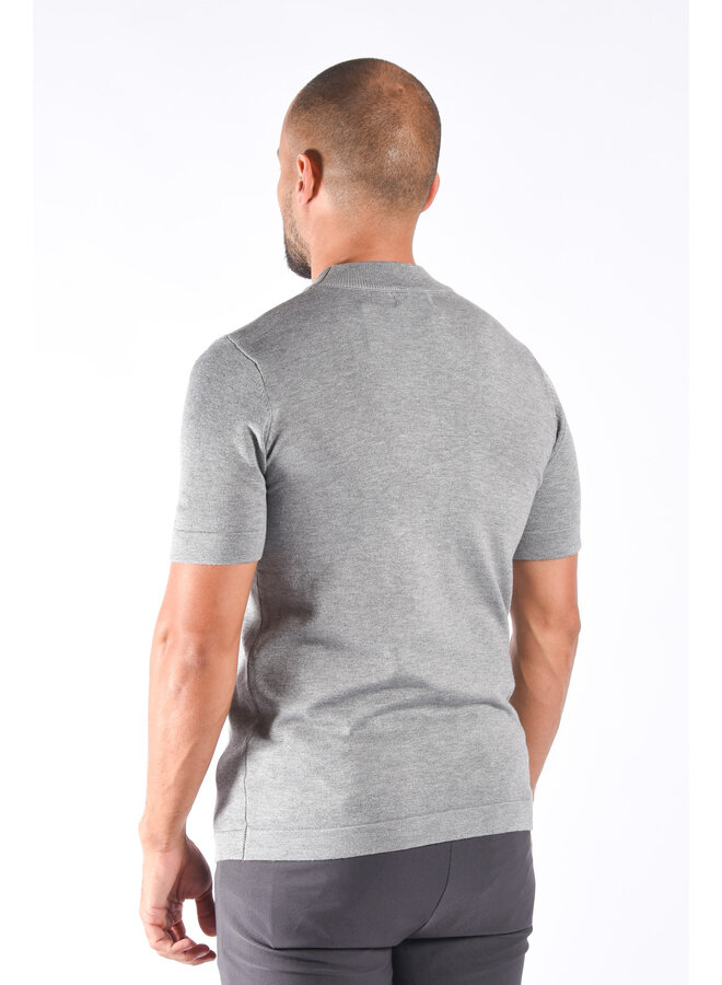 Premium Knitted T-Shirt "Dante" Grey